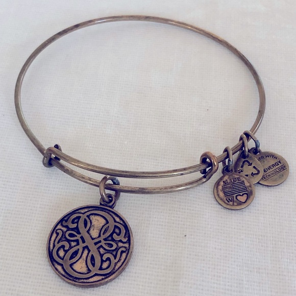 Alex and Ani Path Life Infinity gold charm bracelet adjustable Bangle boho - Picture 4 of 8